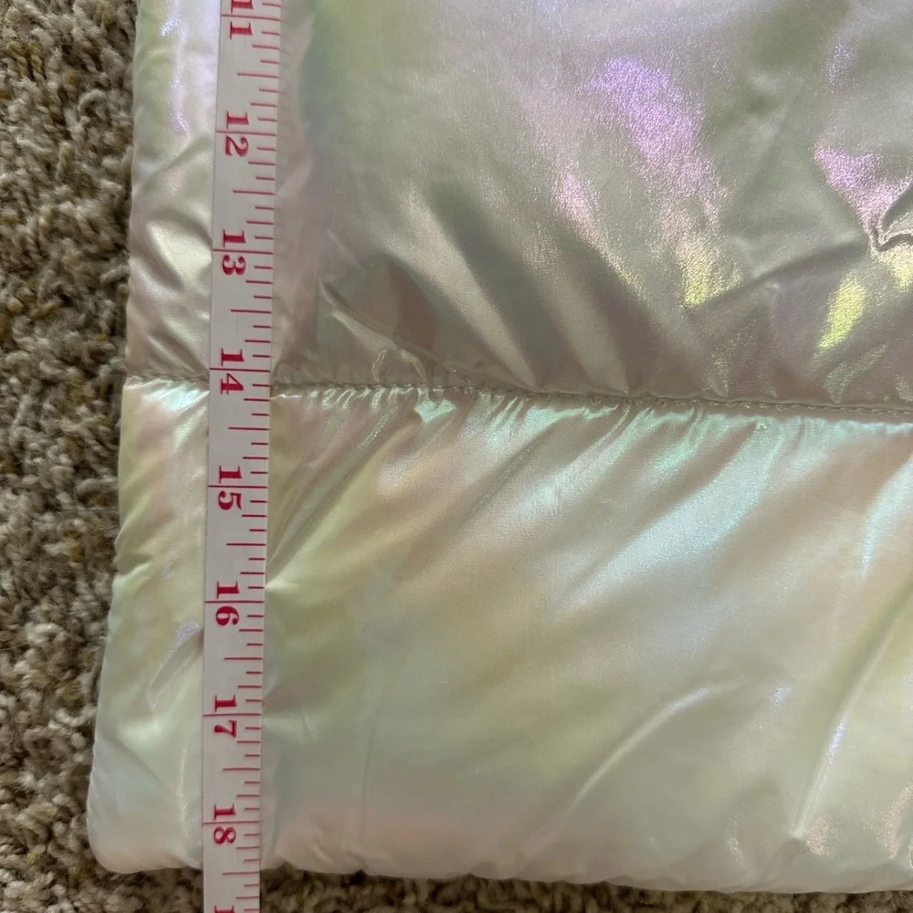 Bath & Body Works Iridescent Puffer Tote Bag